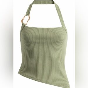 Reformation Ramona Asymmetric Rib Halter Top
 
ARTICHOKE